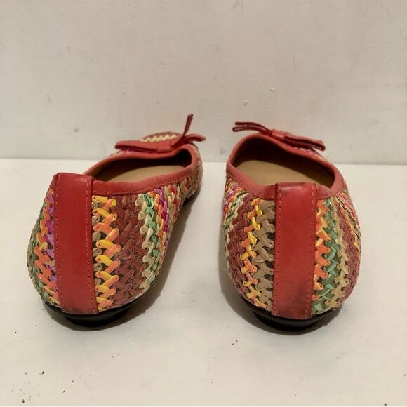 Anzetutto Woven Raffia Ballet Flats (8) - Picture 4 of 5